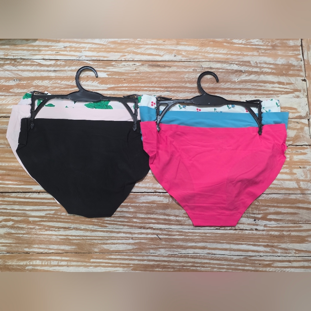 New 6 AQS Seamless Womens Panties Underwear L - Picture 5 of 7